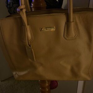 Joy & Iman Classic Brown Tote with multiple pockets. Great work bag